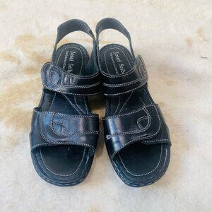 Josef Seibel Debra Black Sandals Size 40